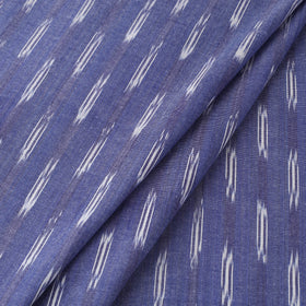 Blue Handloom Cotton Pochampally Weave Ikat Fabric