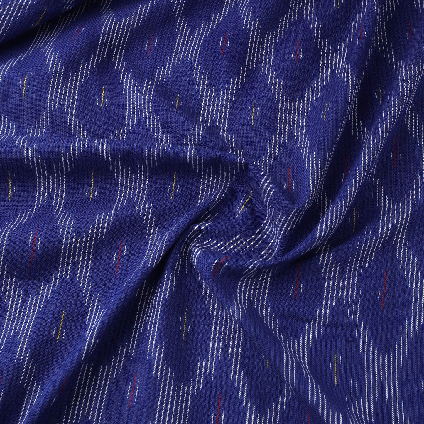 Blue Handloom Cotton Pochampally Weave Ikat Fabric
