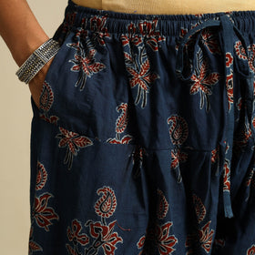 Blue Block Print Cotton Ajrakh Salwar