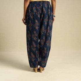 Blue Block Print Cotton Ajrakh Salwar