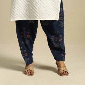 Blue Block Print Cotton Ajrakh Salwar