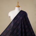 Blue - cotton sambalpuri ikat fabric 08 - handcrafted
