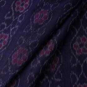 Blue - cotton sambalpuri ikat fabric 08 - handcrafted