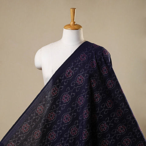 Blue Cotton Sambalpuri Ikat Fabric