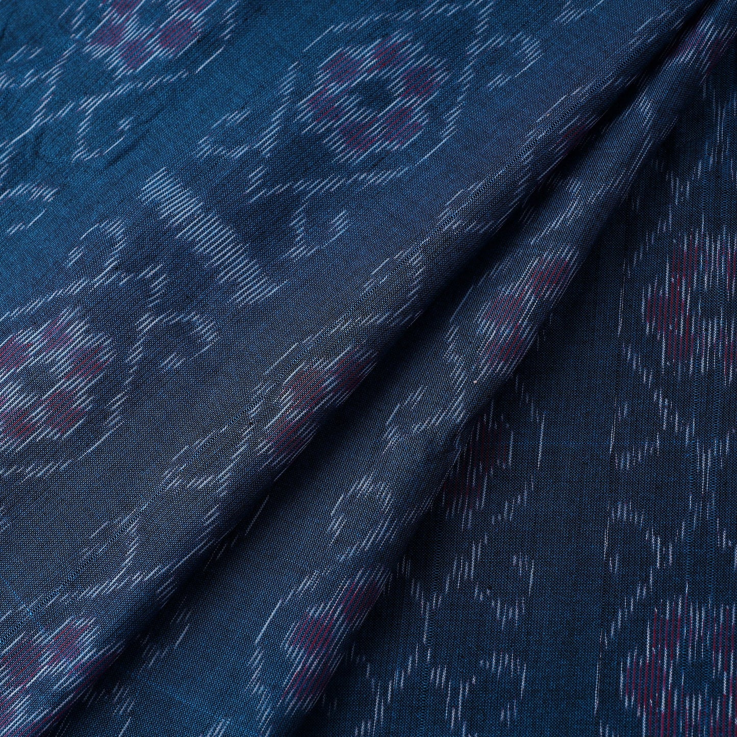 Blue Cotton Sambalpuri Ikat Fabric