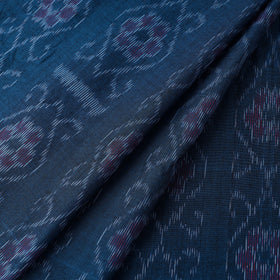 Blue Cotton Sambalpuri Ikat Fabric