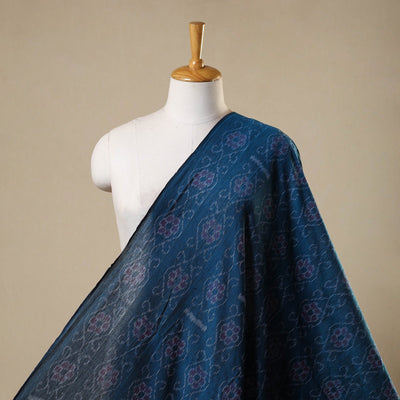 Blue Cotton Sambalpuri Ikat Fabric