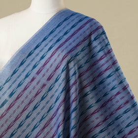 Blue - cotton sambalpuri ikat fabric 31 - handcrafted