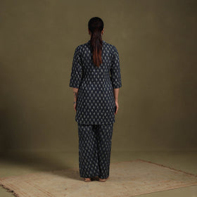 Blue Cotton Sanganeri Block Print Co-Ord Set