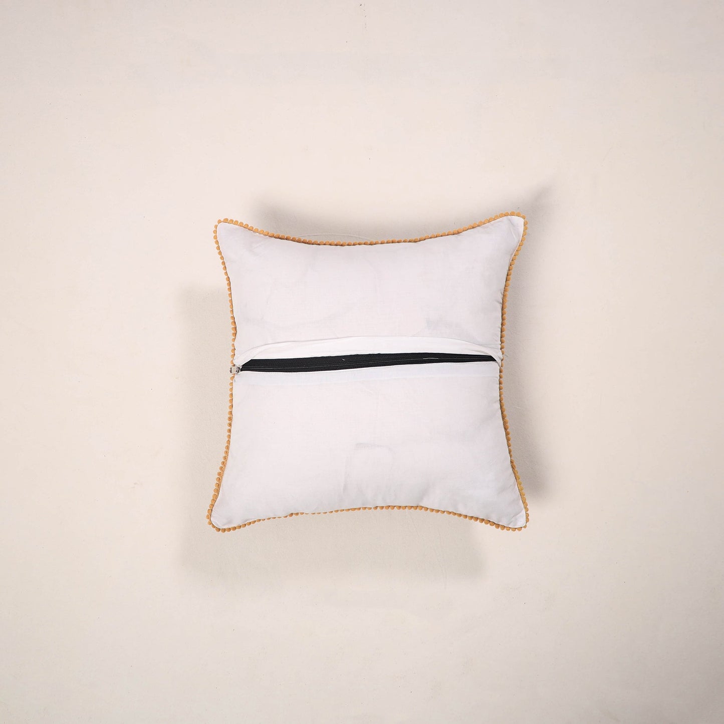 Blue - cotton sanganeri cushion cover 09 - handcrafted