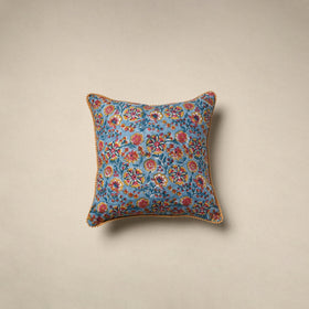 Cotton sanganeri cushion cover 09 - handcrafted
