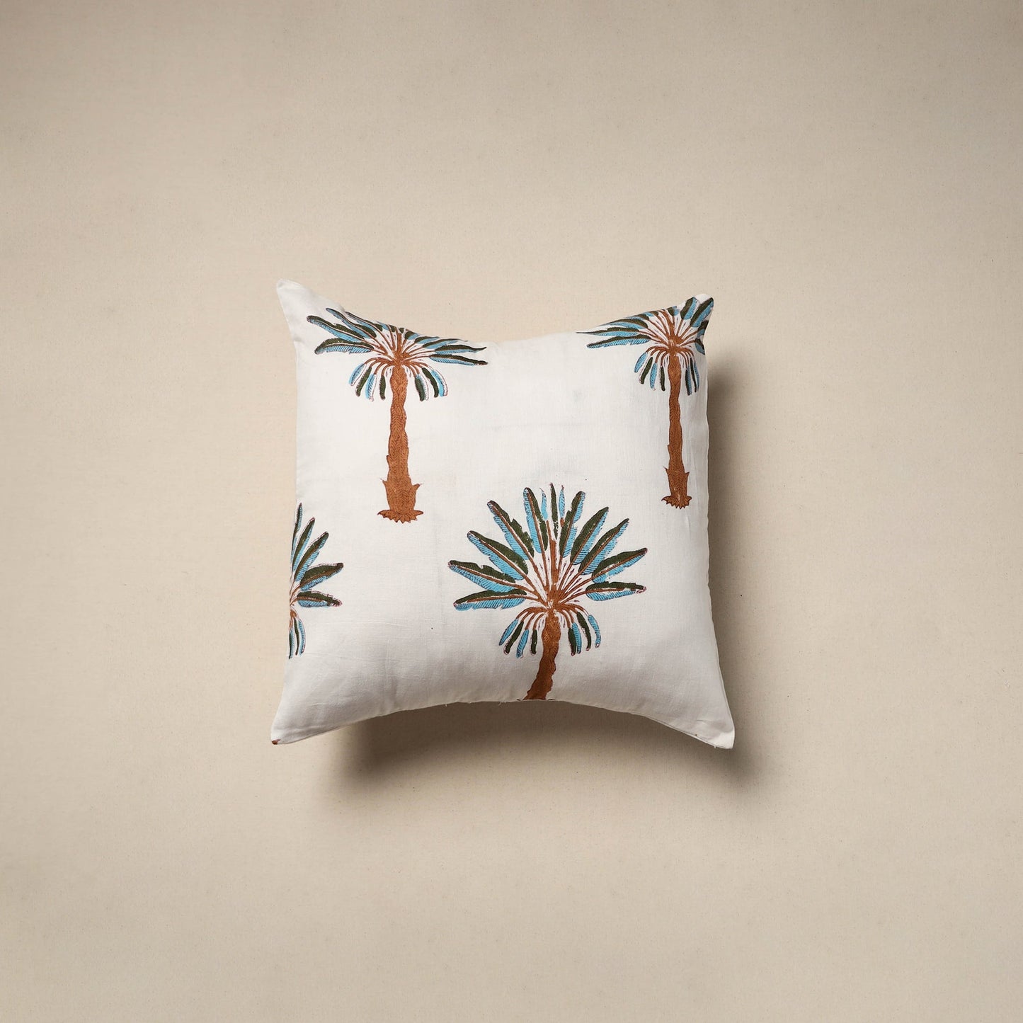 Cotton sanganeri cushion cover (16 x 16 in) 110