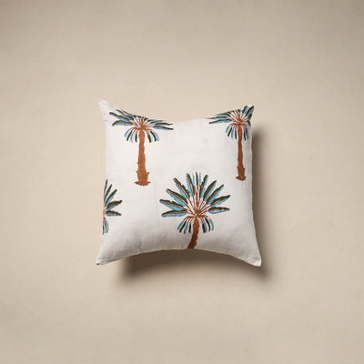 Cotton sanganeri cushion cover (16 x 16 in) 110