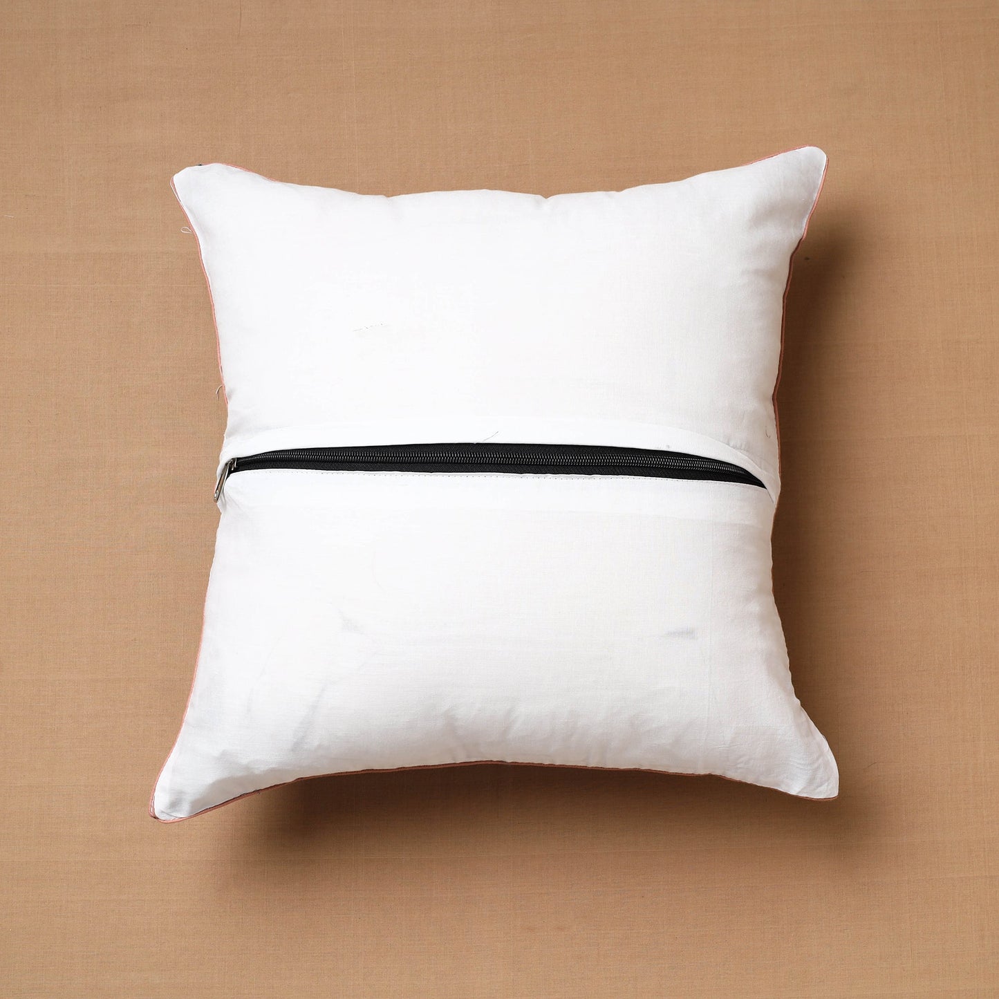 Blue - Block Print Cotton Sanganeri Cushion Cover (16 x 16 in) 21