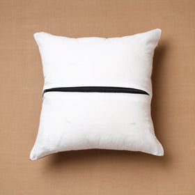 Blue - Block Print Cotton Sanganeri Cushion Cover (16 x 16 in) 21