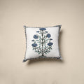 Cotton sanganeri cushion cover (16 x 16 in) 27 - handcrafted