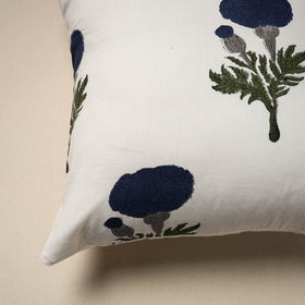 Cotton sanganeri cushion cover (16 x 16 in) 49 - handcrafted