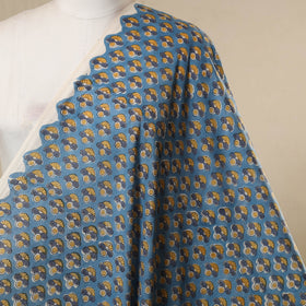 Blue - cotton sanganeri fabric 17 - handcrafted