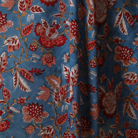 Blue - cotton sanganeri fabric 21 - handcrafted