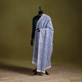 Cotton sanganeri floral dupatta 40 - handcrafted