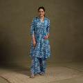 Blue Cotton Sanganeri Block Print Co-Ord Set
