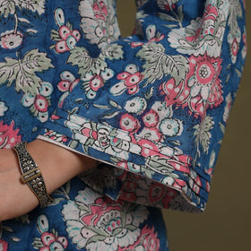 Blue Cotton Sanganeri Block Print Co-Ord Set