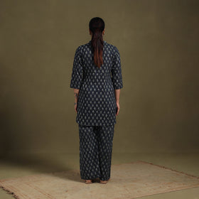 Blue Cotton Sanganeri Block Print Co-Ord Set