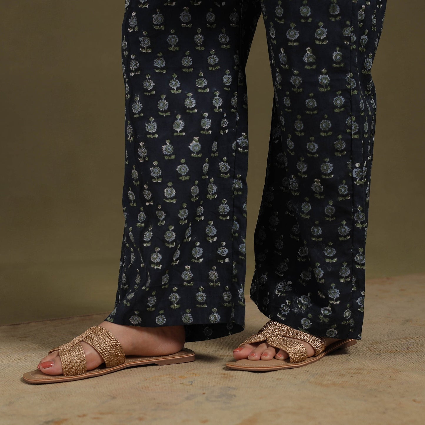 Blue Cotton Sanganeri Block Print Co-Ord Set