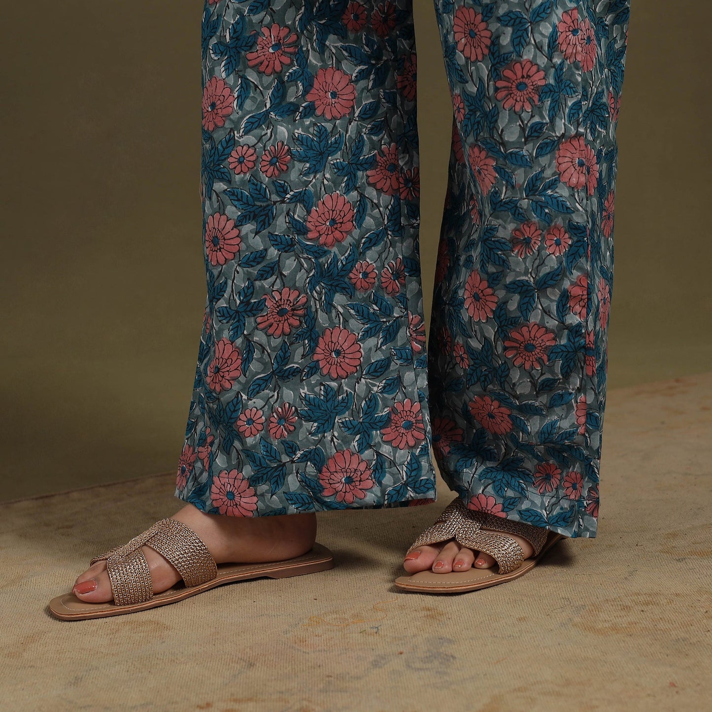 Blue Cotton Sanganeri Block Print Co-Ord Set