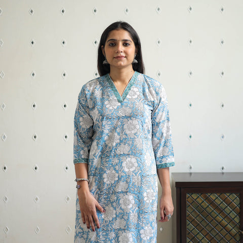 Sanganeri print Kurta