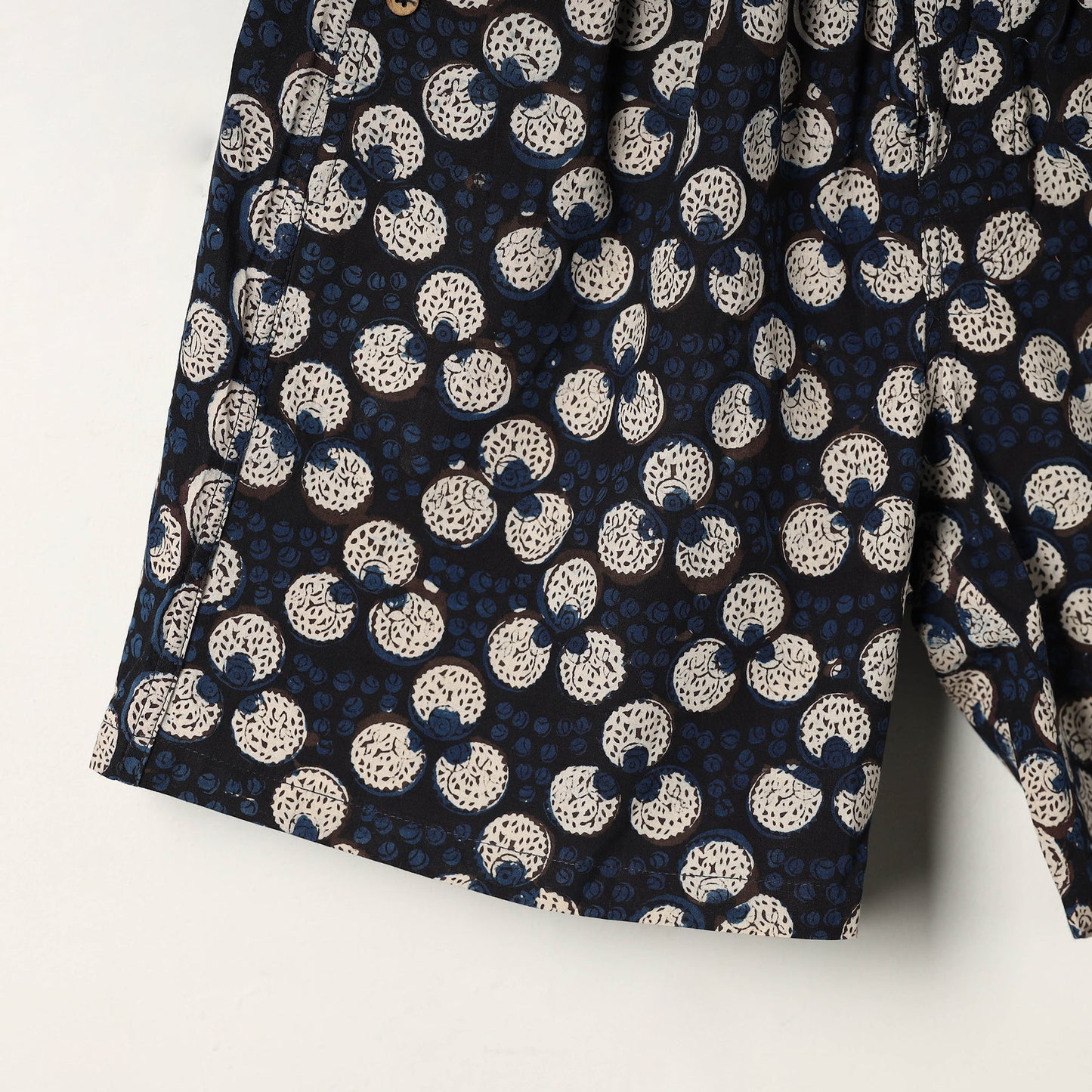 Blue - cotton unisex bagru shorts/boxer 10 - xl