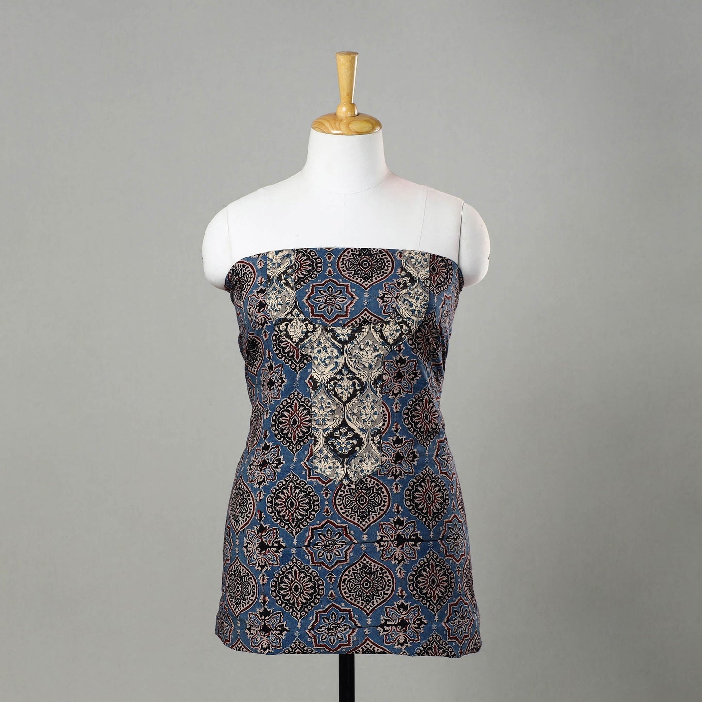  Traditional Ajrakh Print Kurta Material Online in India