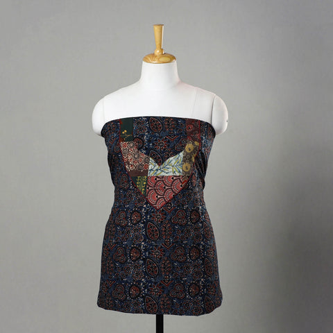 Buy Blue Traditional Ajrakh Print Kurta Material Online