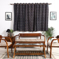 Buy Blue Block Print Cotton Window Ajrakh Curtain