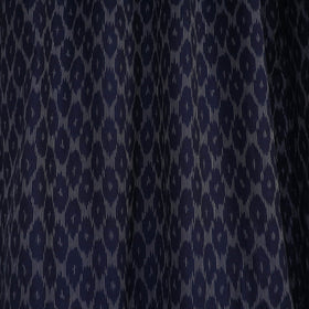 Blue - cotton window pochampally ikat curtain (5 x 3 feet)