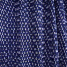 Blue - cotton window pochampally ikat curtain (5 x 3 feet)