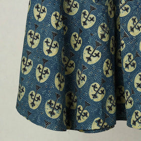 Buy Block Print Cotton Wrap Around Ajrakh Skirt Online