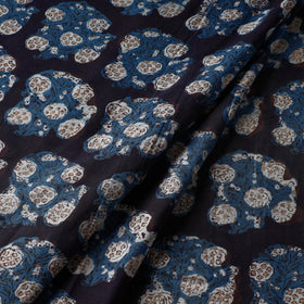 Blue - Dabu Bagru Block Print Pure Cotton Fabric