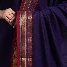 Blue - dark purple - dharwad cotton kurta with palazzo &