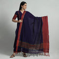 Blue - dark purple dharwad cotton kurta with palazzo &