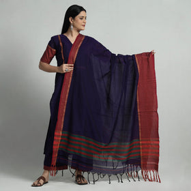 Blue - dark purple dharwad cotton kurta with palazzo &