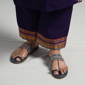 Blue - dark purple - dharwad cotton kurta with palazzo &
