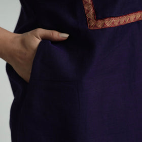 Blue - dark purple dharwad cotton kurta with palazzo &