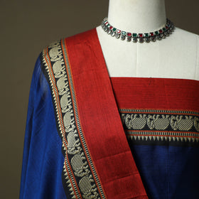 Dharwad cotton 3pc unstitched dress material with border 05