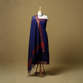 Dharwad cotton 3pc unstitched dress material with border 11