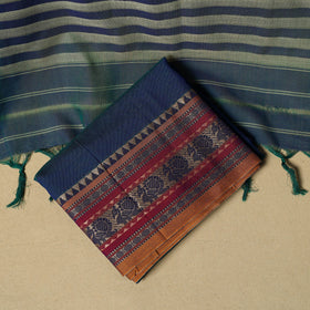 Dharwad cotton 3pc unstitched dress material with border 16