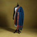 Blue - dharwad cotton dupatta with zari border 67