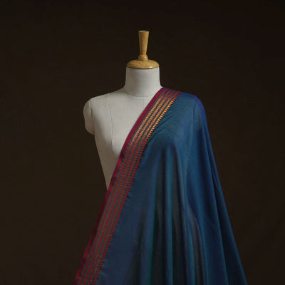 Dharwad cotton fabric with border 05 - handcrafted