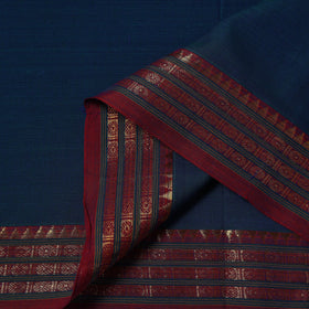 Dharwad cotton fabric with border 05 - handcrafted