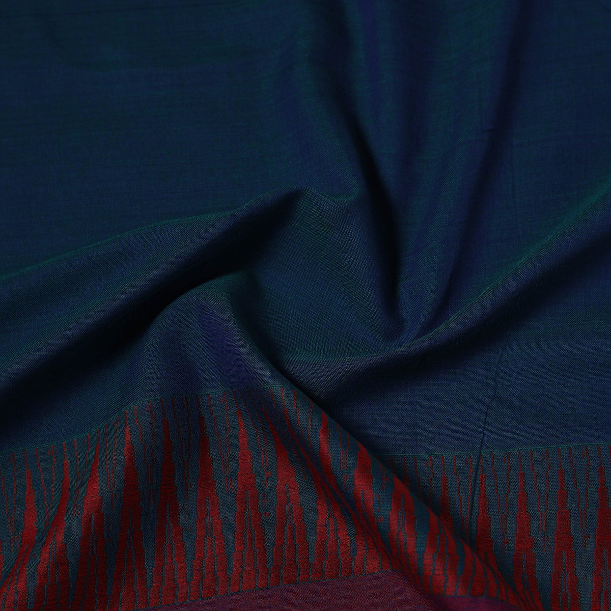 Dharwad cotton fabric with border 27 - handcrafted